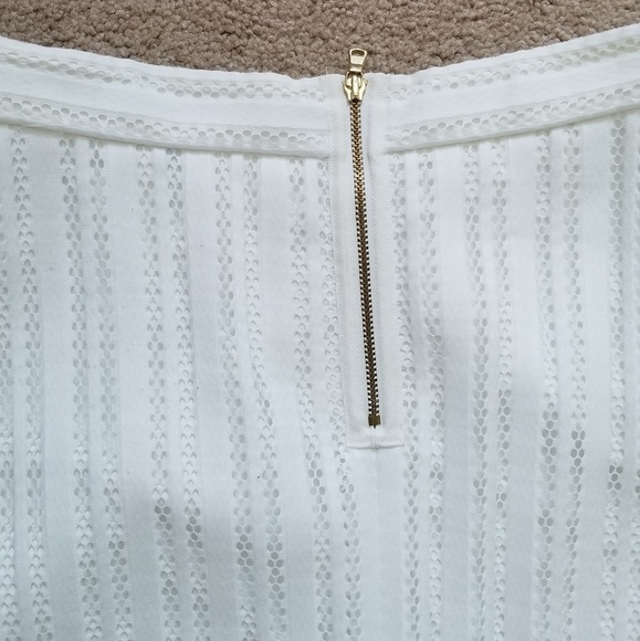 J. Crew white eyelet skirt, 2P - Picture 2 of 2
